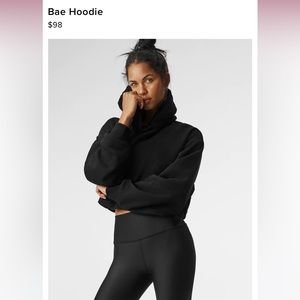 NWT Alo Bae hoodie - black size S